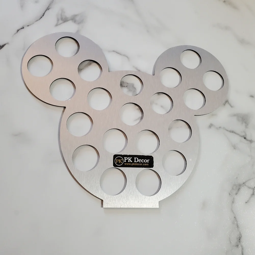 Silver Mickey Mouse Head K Cup Holder